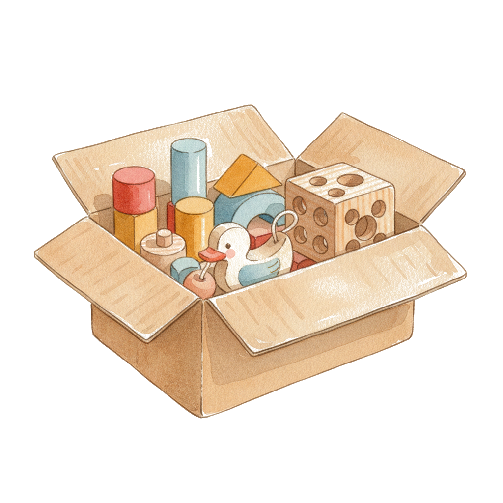 木のおもちゃたち